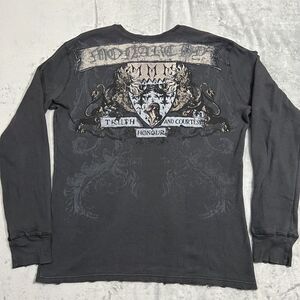 Monarchy Los‎ Angeles Longsleeve Shirt Mens XXL Cyber Punk Mall Goth Grunge Y2K